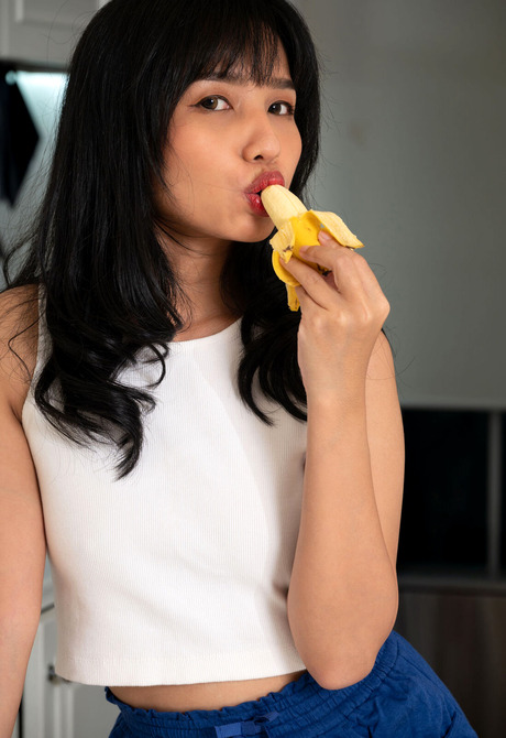 Petite Thai babe Norah showing upskirt shots and spreading juicy ass cheeks - 4 of 16