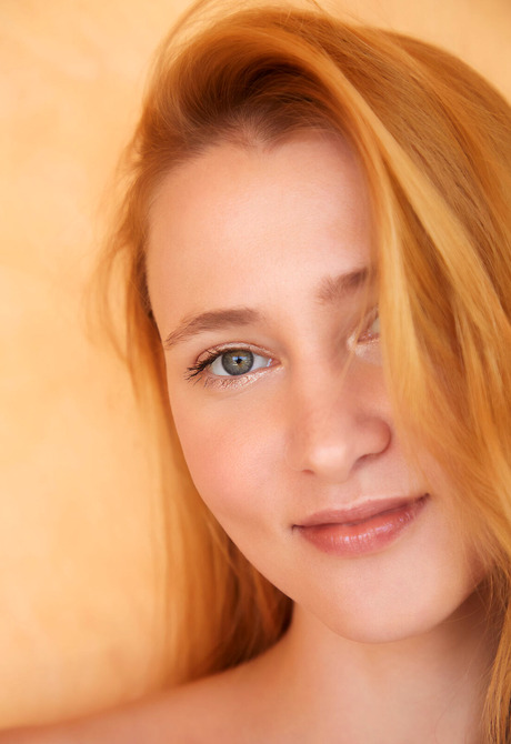 Flexible erotic model Ivi Rein playfully teasing naked on patio - 8 of 16