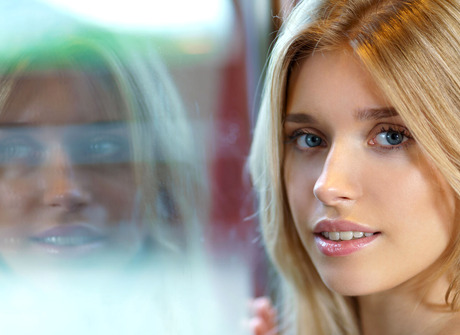 Fit busty blonde Freya Mayer undressing to expose perfect nude figure - 16 of 16