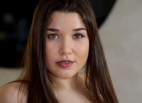 Stunning babe Chloe Lapiedra teases in blue lingerie and high heels before stripping top - 8 of 12