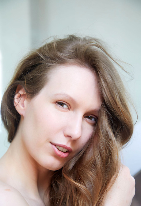 Gina Snow removes red lingerie and plays with big tits before spreading legs - 8 of 16