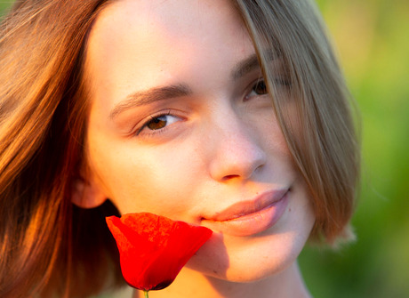 Slender erotic babe Amy Moloko teasing and undressing in wine vinyard - 15 of 16