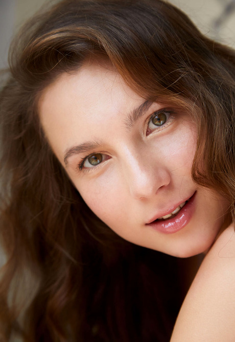 Busty beautiful model VBelka undressing and posing naked in bedroom - 4 of 12