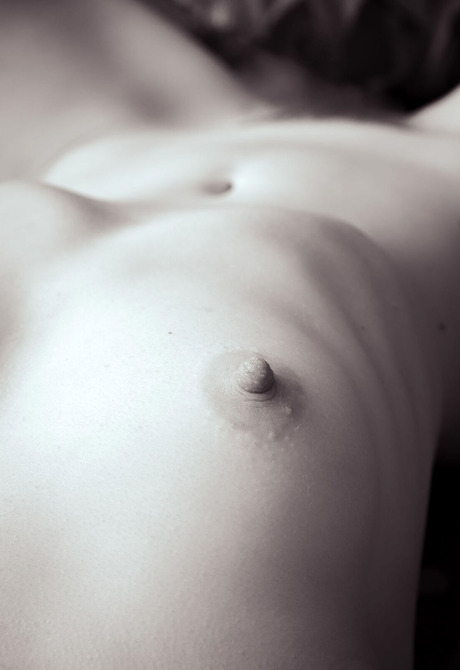 Isla takes you back in time with fantastic closeups of small tits and hairy pussy - 7 of 12