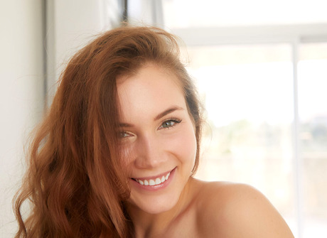 Cute erotic girl Mary Rock playfully teasing and getting naked - 15 of 16