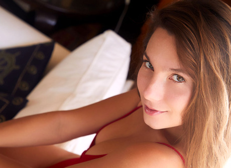 Join busty brunette beauty Belka in her library during this naughty art nude session - 4 of 16