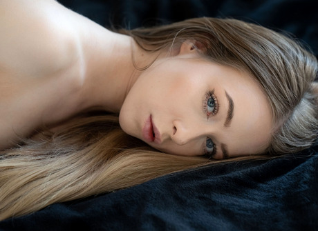 Stunning erotic babe Nata Ocean teasing and stripping off lingerie - 16 of 16